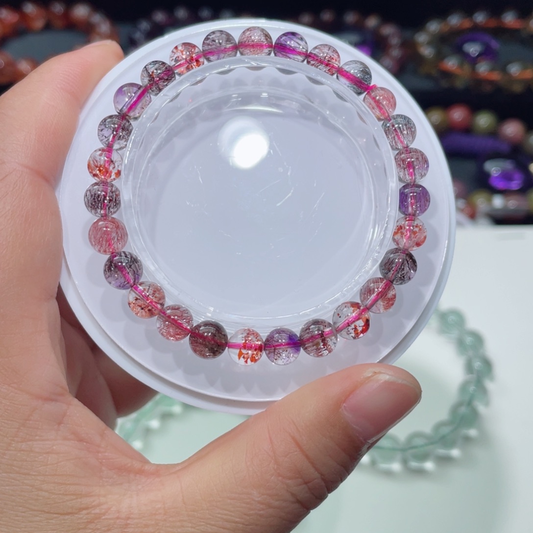 水晶手链未镶嵌莎*超七手链