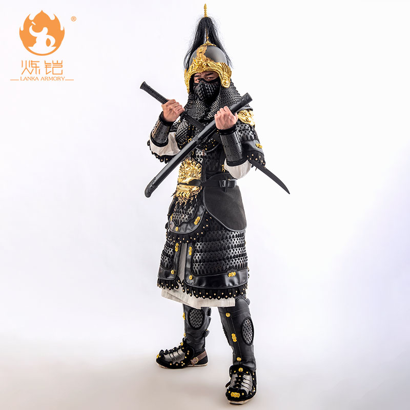 炼铠武焺（圣）扎甲铠甲中国甲胄中式铠甲穿戴摆件甲胄全套明光铠