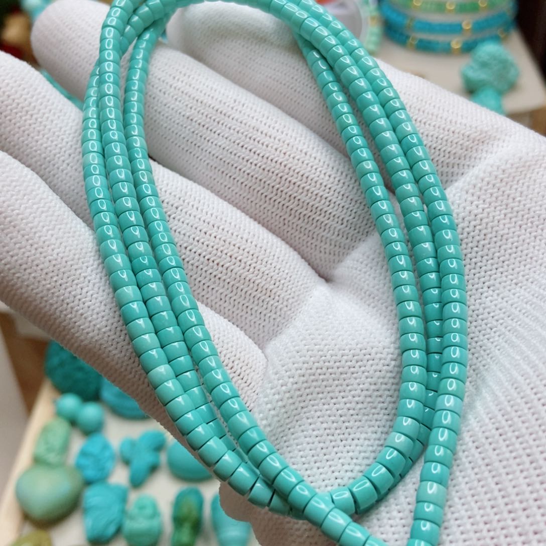绿松石珠子未镶嵌