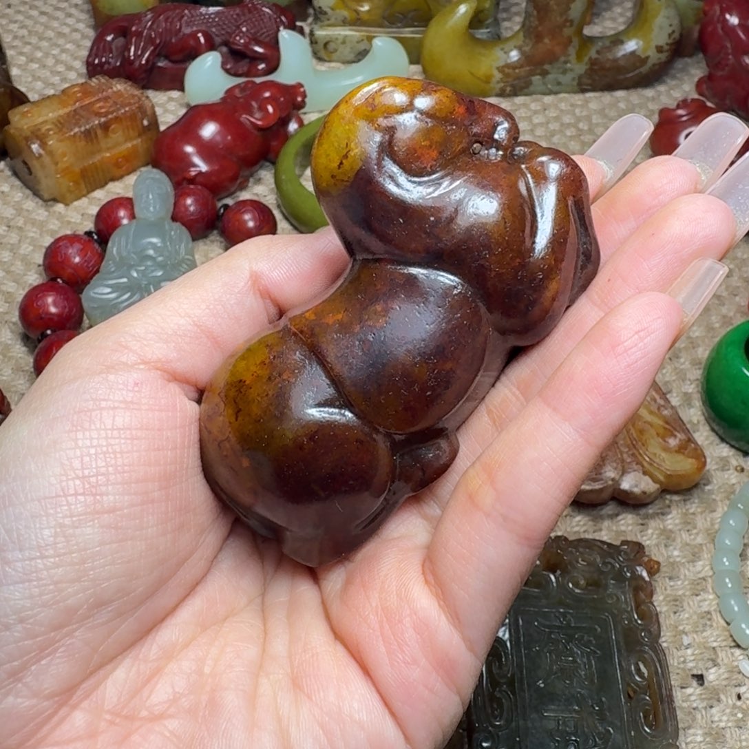 白玉菩提吊坠挂件