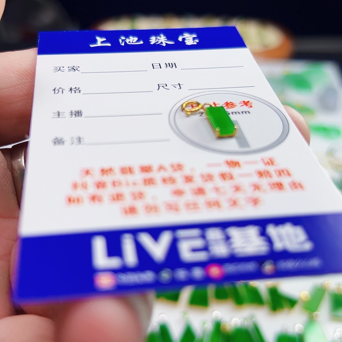 颈饰18K金镶嵌翡翠翡翠