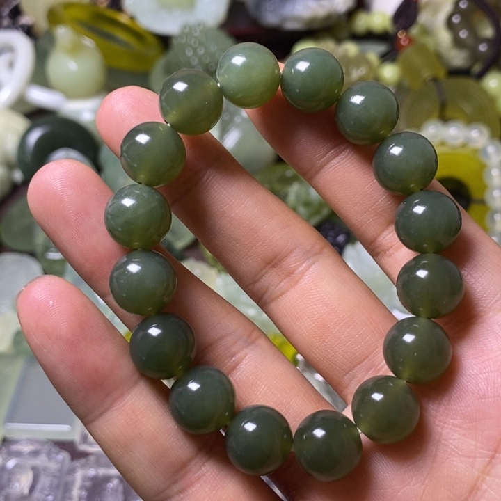 岫玉岫玉手串未镶嵌