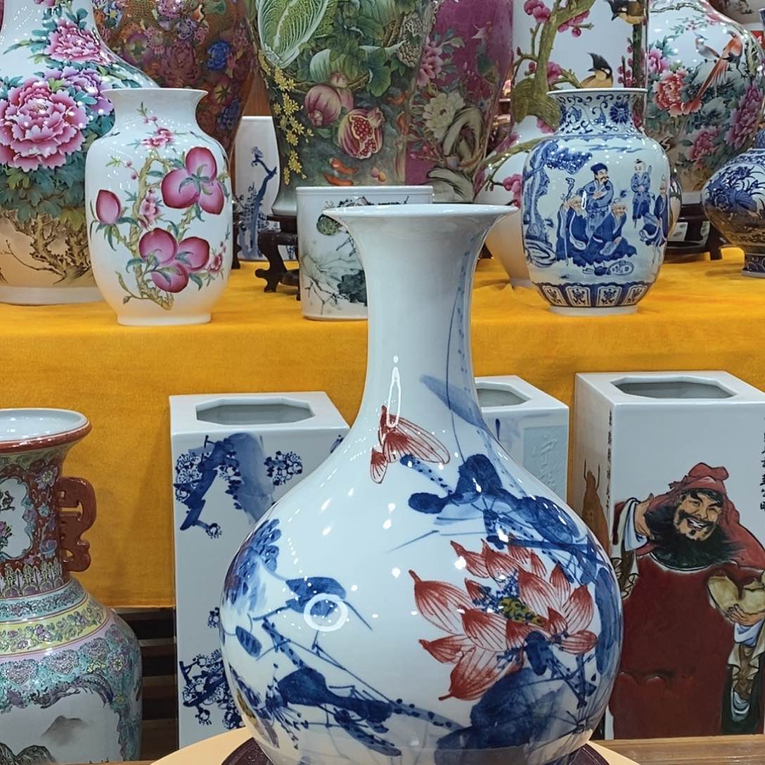 摆件味*景德镇陶瓷赏瓶