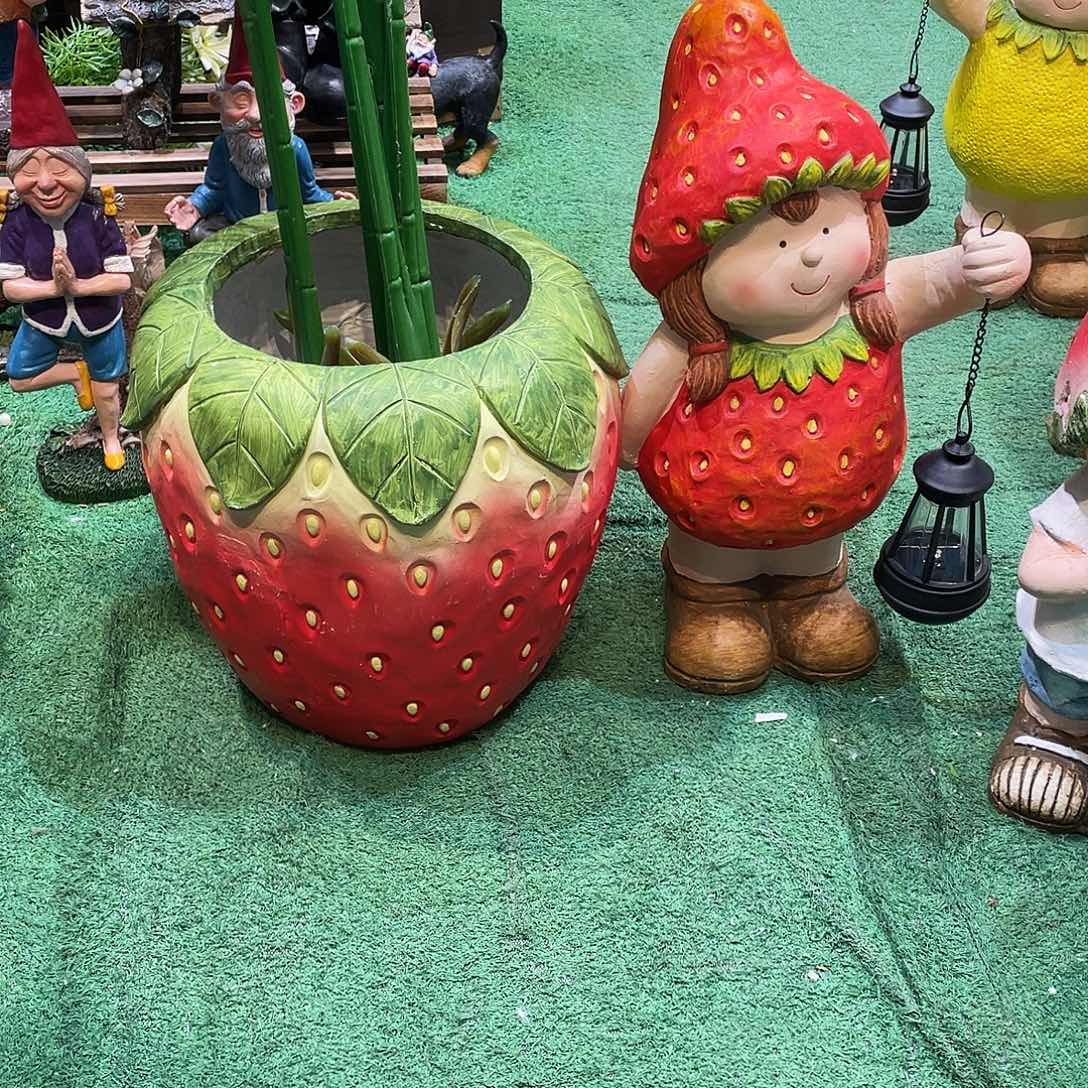 摆件花园摆件红红火火