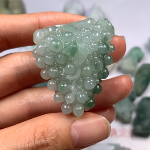 定制翡翠翡翠未镶嵌铁**啊