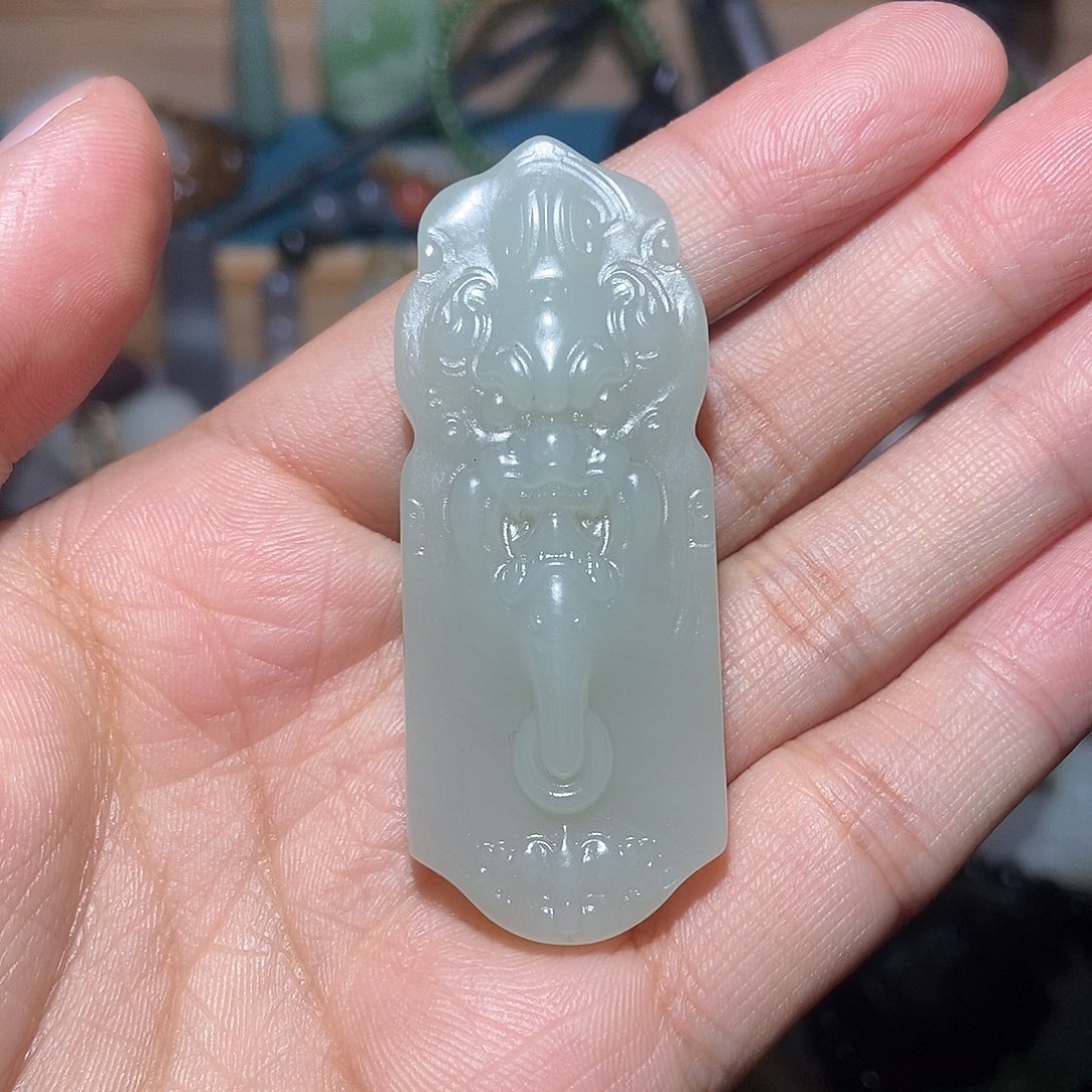 和田玉颈饰未镶嵌何*森