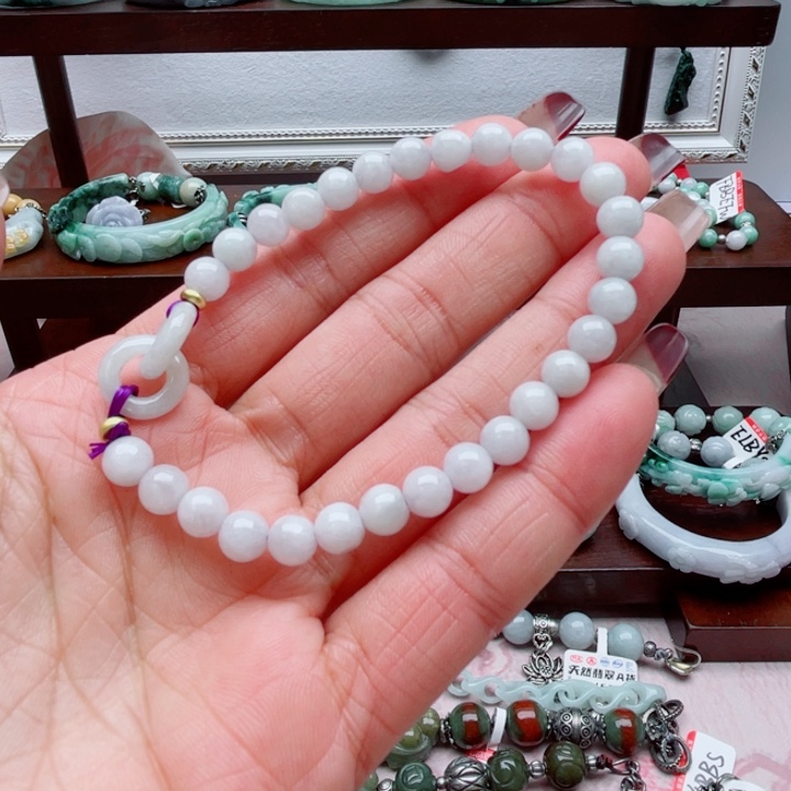翡翠散珠手串0003