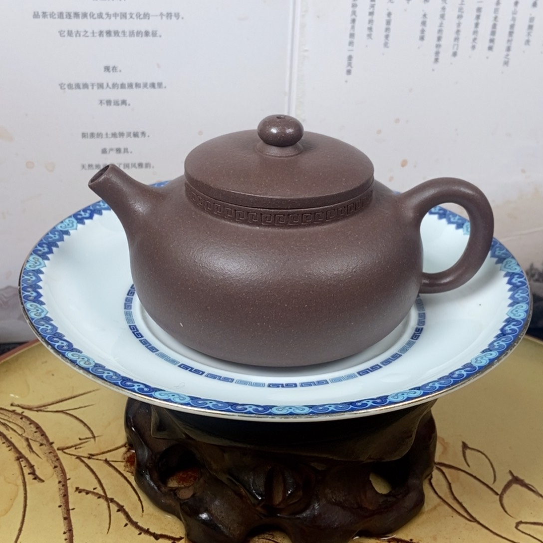 紫砂茶壶天青200 容量宜兴紫砂壶