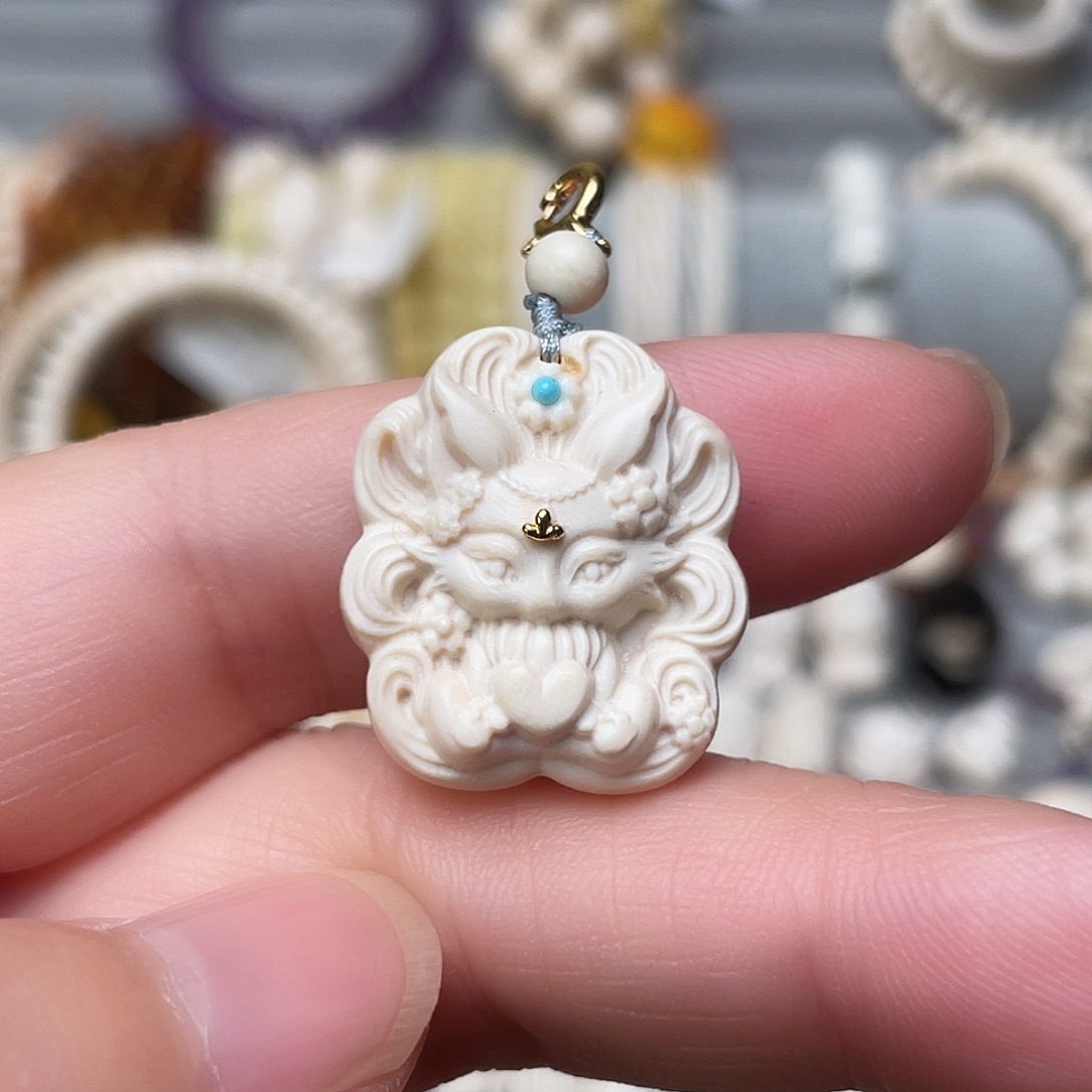 手串/手链/手镯猛犸象牙九尾狐吊坠