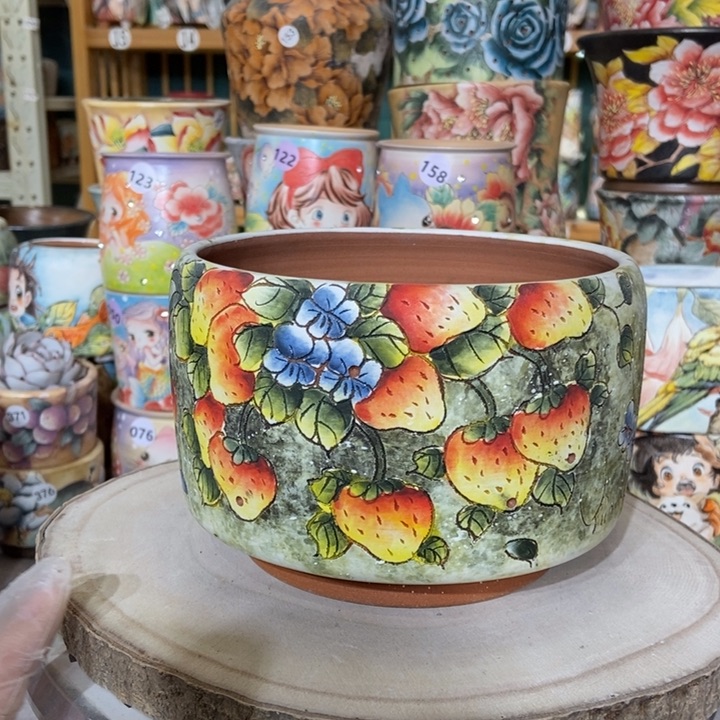 红陶景德镇艺术手绘作品