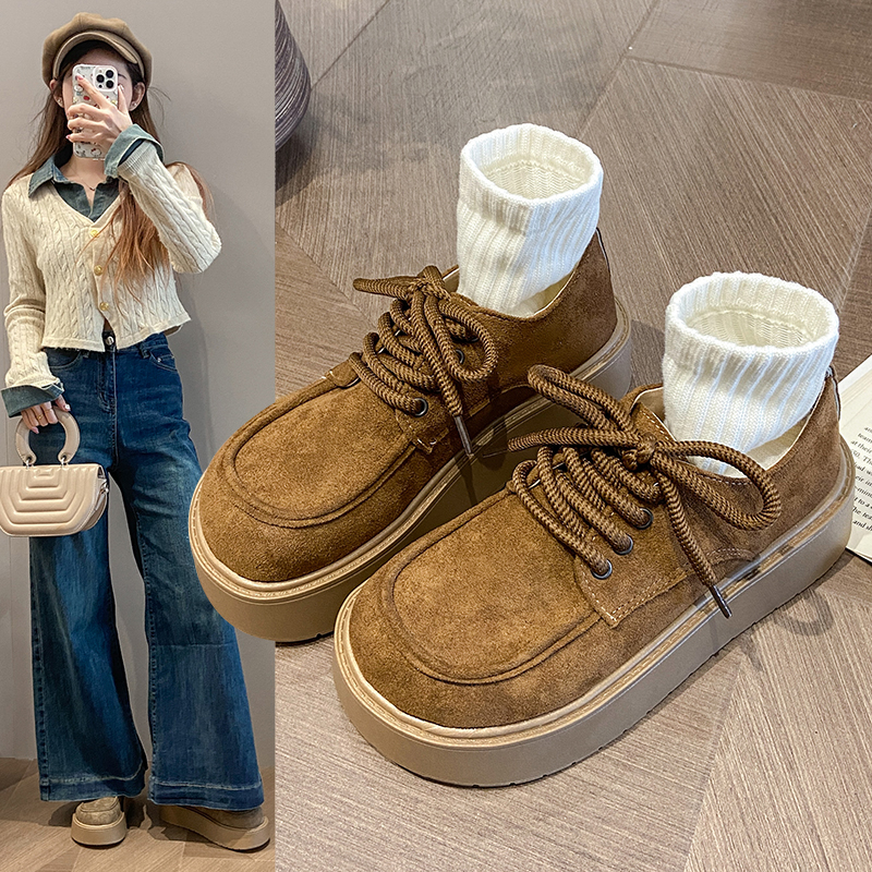 勃肯鞋35-42大码2025春夏季新款复古厚底平底休闲百搭一脚蹬单鞋