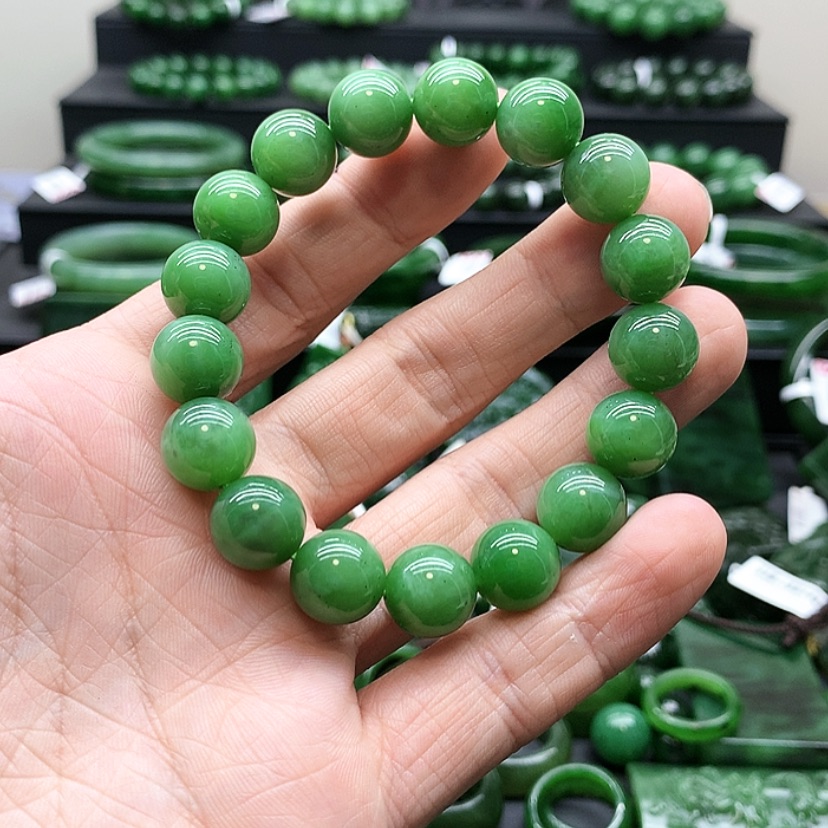 【闪购商品】和田玉（碧玉）手链未镶嵌