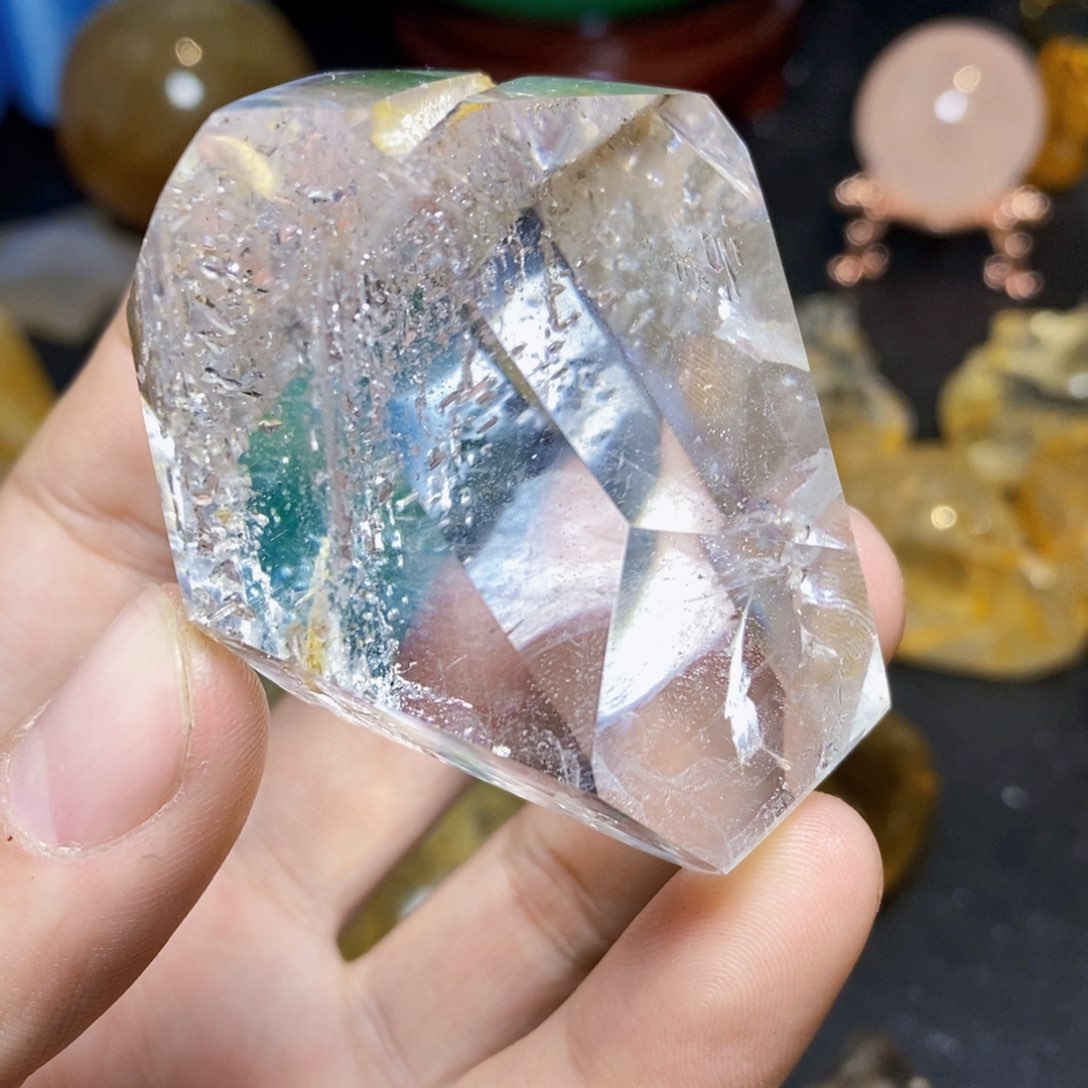 水晶天然白水晶骸骨随形未镶嵌