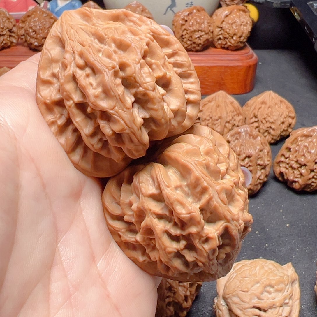 文玩核桃把件海**空公子帽手把件