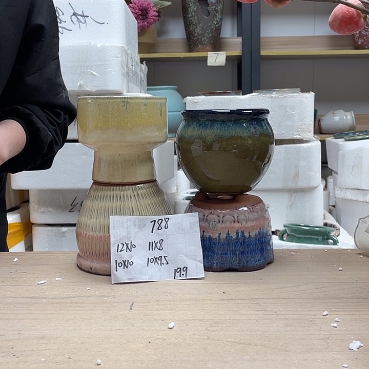 粗陶多肉花盆微瑕788