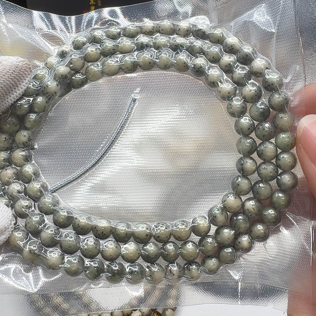 星月菩提吊坠123一物一图绿冰大眼睛7圆108