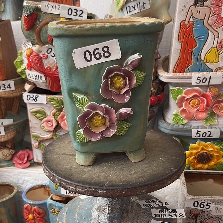 粗陶材质多肉花盆