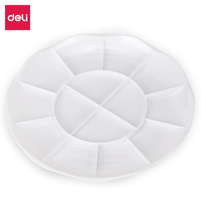 Deli/得力68306_大号调色碟(白色)(个)