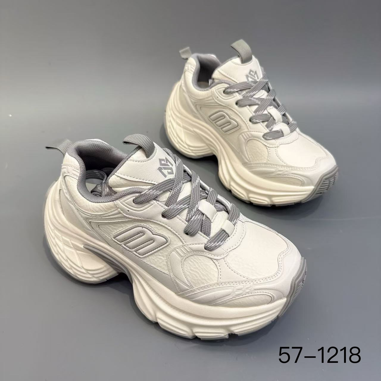 玛莎玛索春季新款57-1218松糕厚底时尚百搭休闲双网老爹鞋女鞋