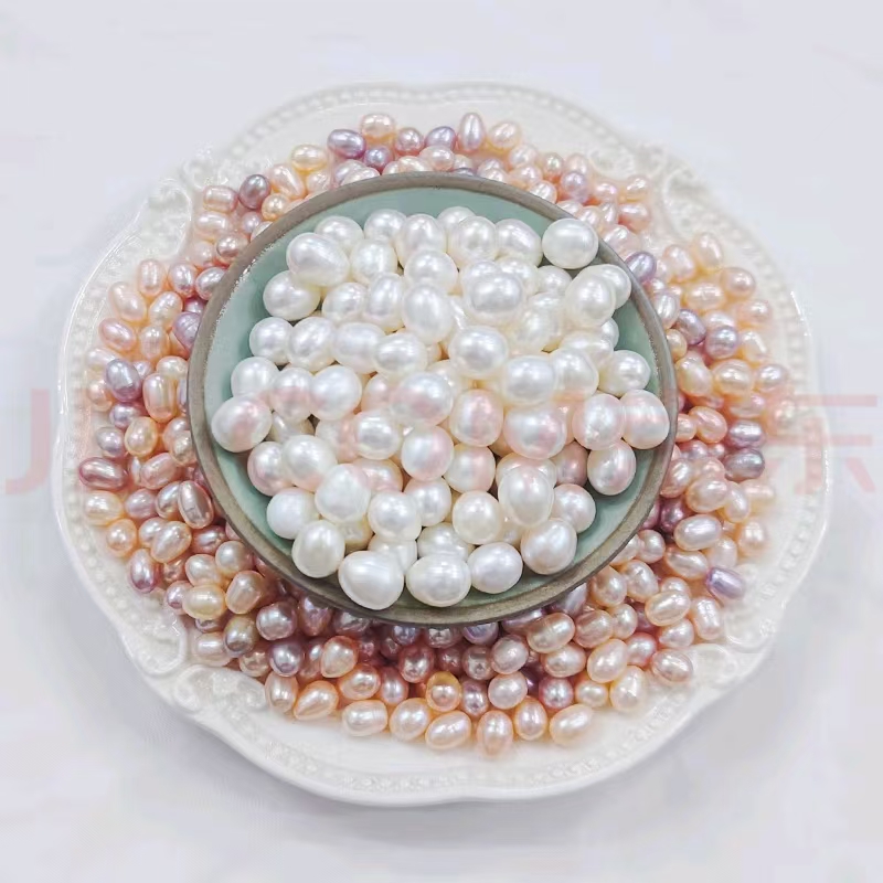 天然淡水无核珍珠饰品项链镶嵌s925银扣支持定做手工时尚