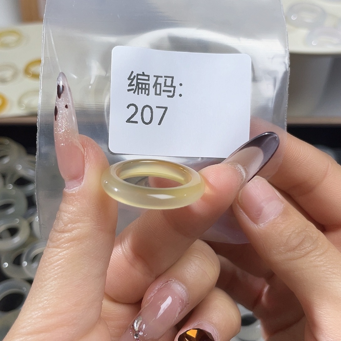 玛瑙/玉髓未镶嵌戒指207港19