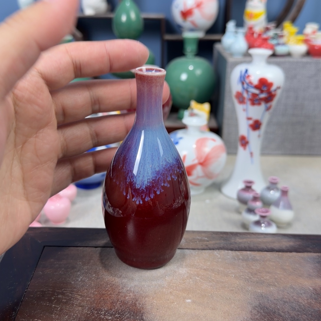 陶瓷手工小花器摆件