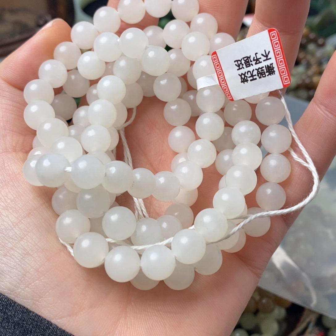 和田玉手串未镶嵌