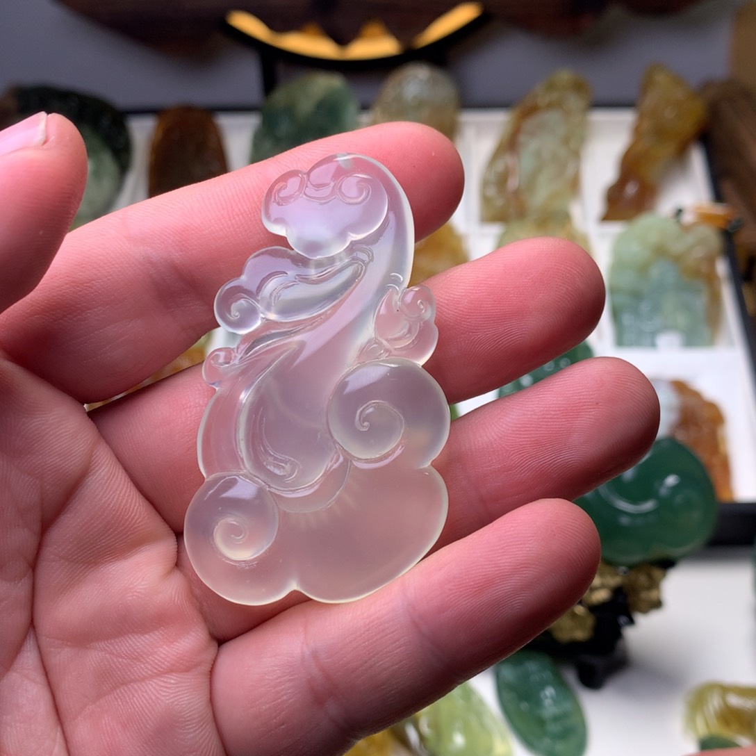 岫玉岫玉挂件未镶嵌