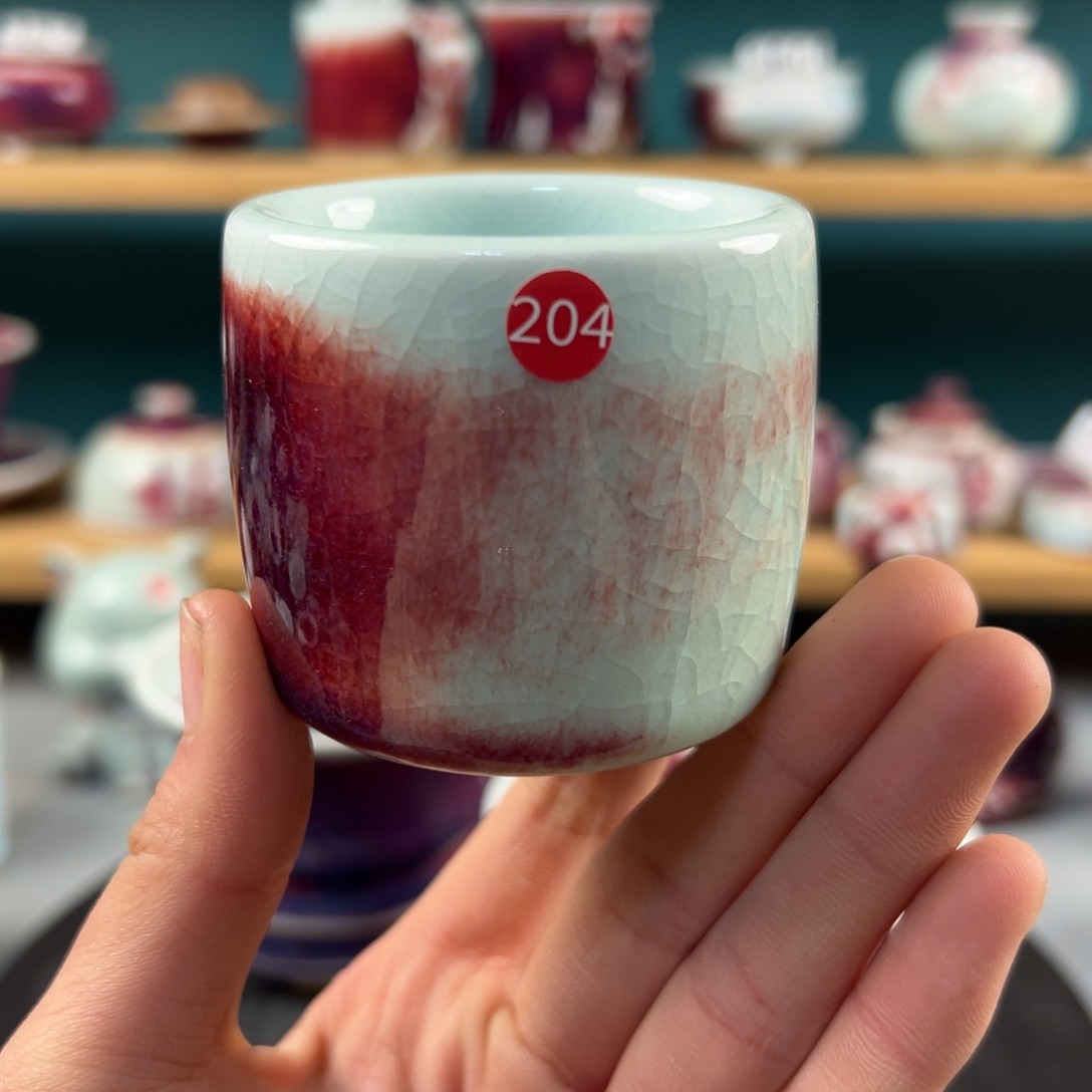 瓷片全品无暇主人杯纯手工