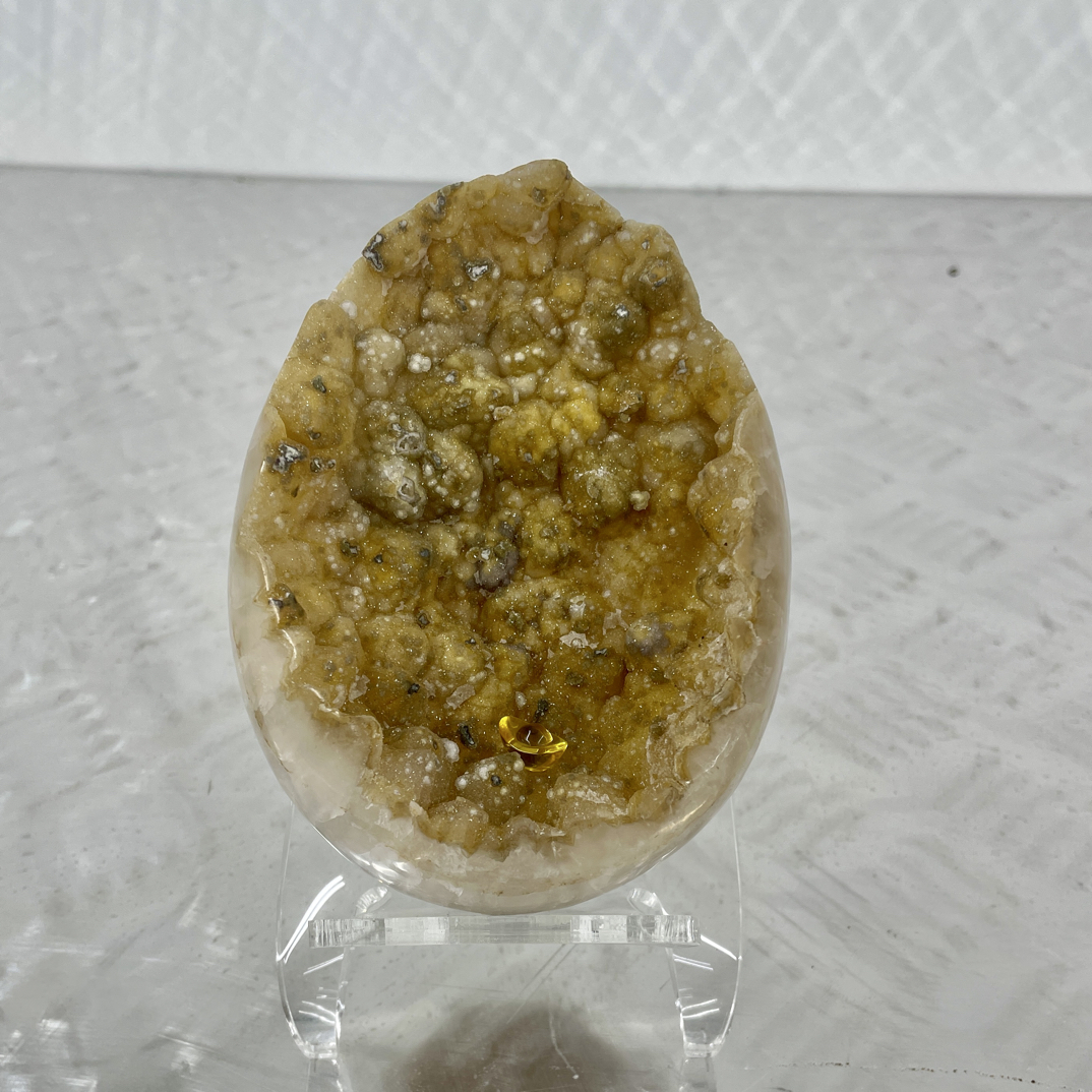 天然的黄水晶小摆件
