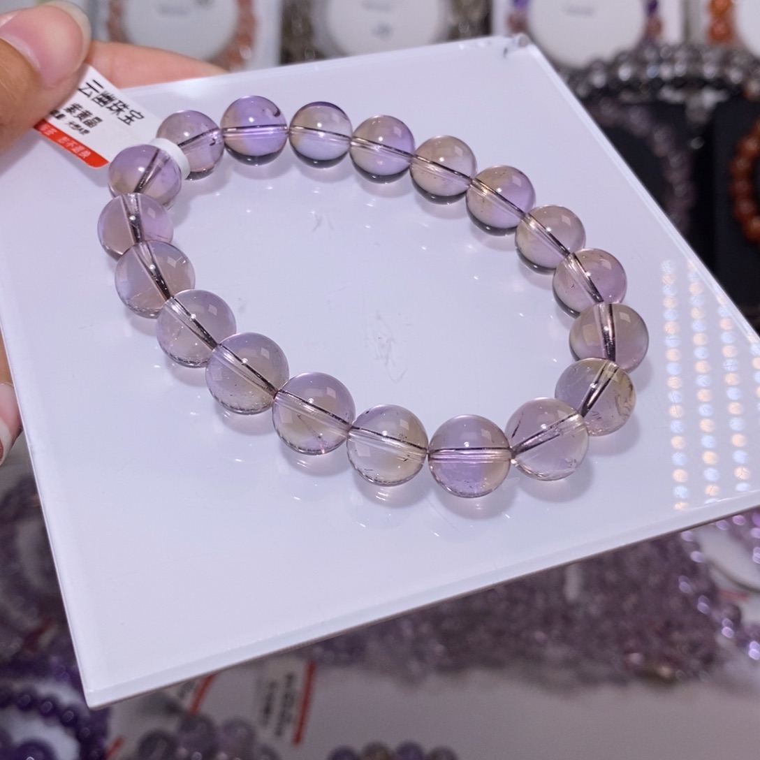 【闪购商品】水晶手串未镶嵌紫黄10m