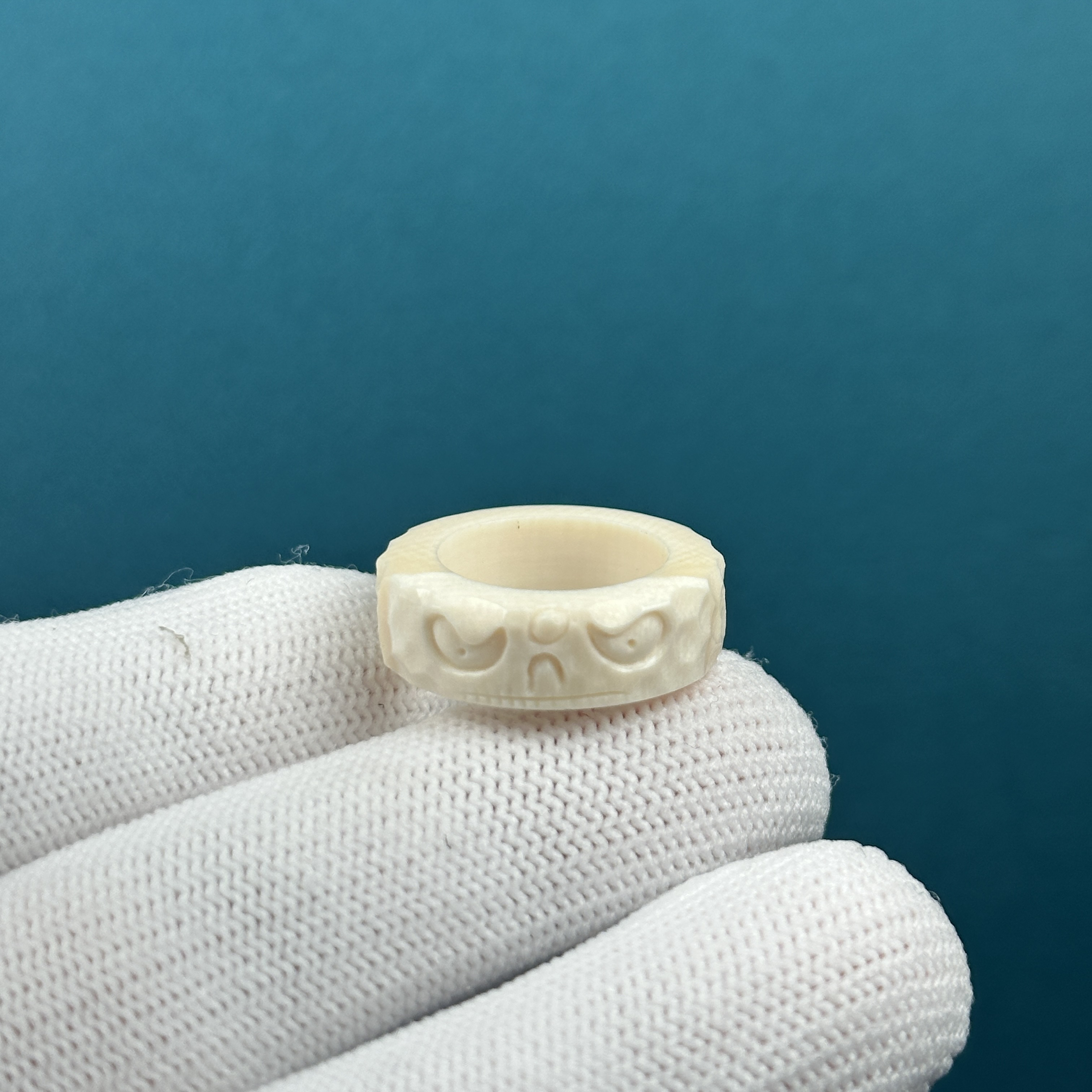 J27-00天然猛犸牙 跑环 14.5*22*7mm一物一图假一罚十