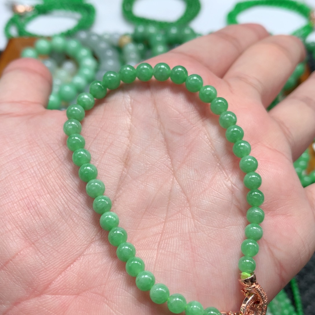 未镶嵌手链翡翠翡翠