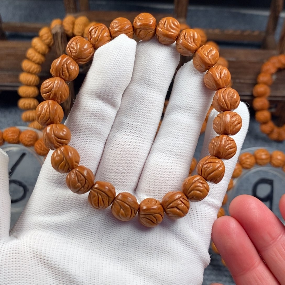 桃核手串5号龙纹桃核手串