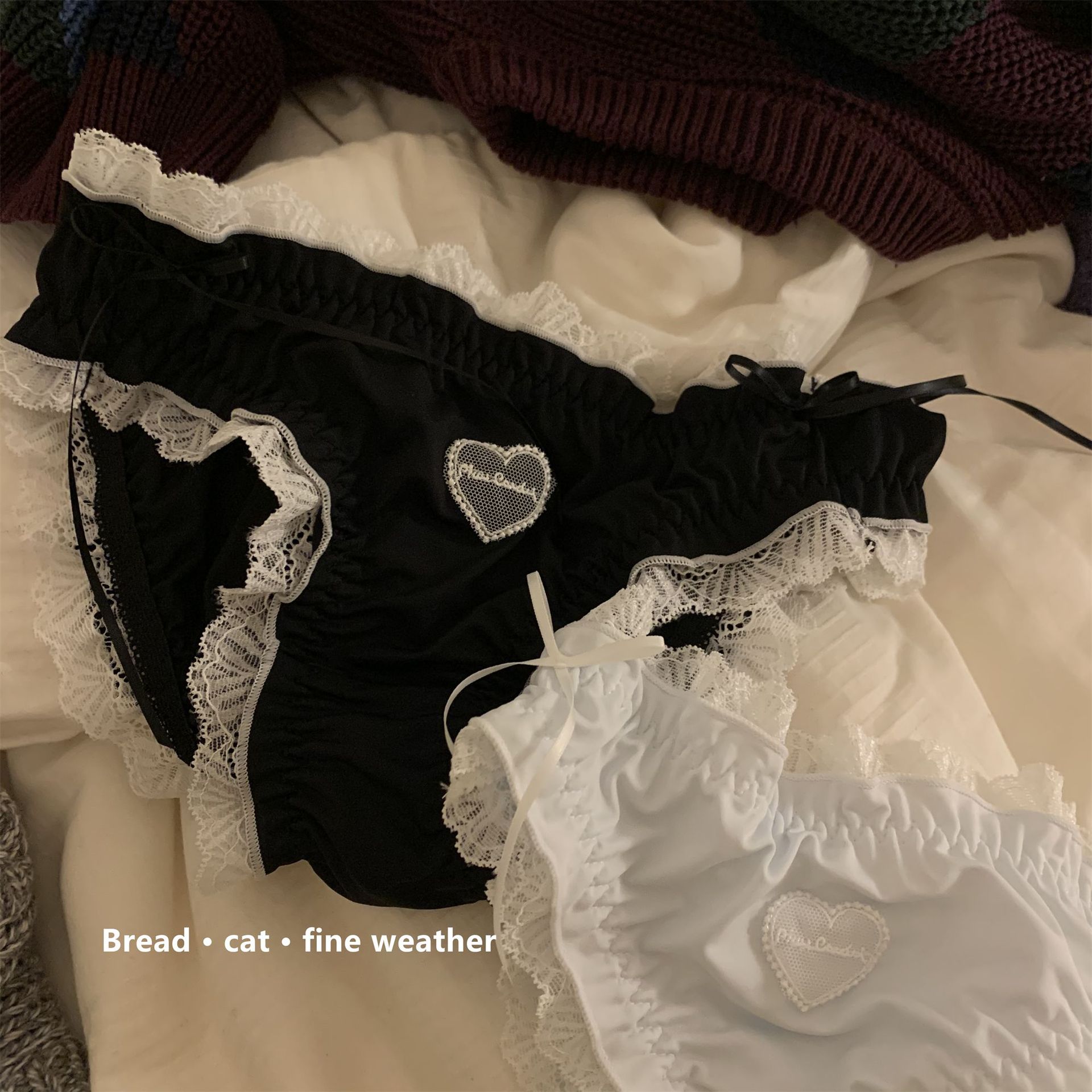 洛丽塔日系蕾丝内裤女士低腰蝴蝶结性感诱惑纯欲风可爱三角裤