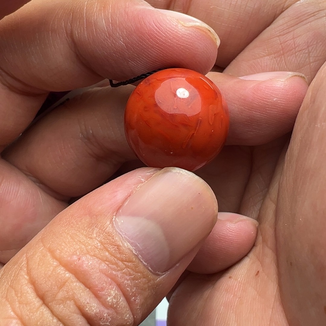 南红玛瑙颈饰未镶嵌17.8mm