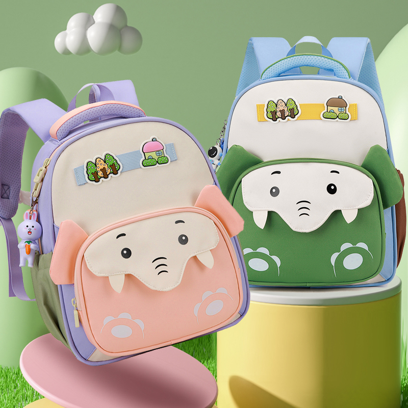 可爱象书包幼儿园小中大班学前班男女生时尚轻便卡通简约双肩背包