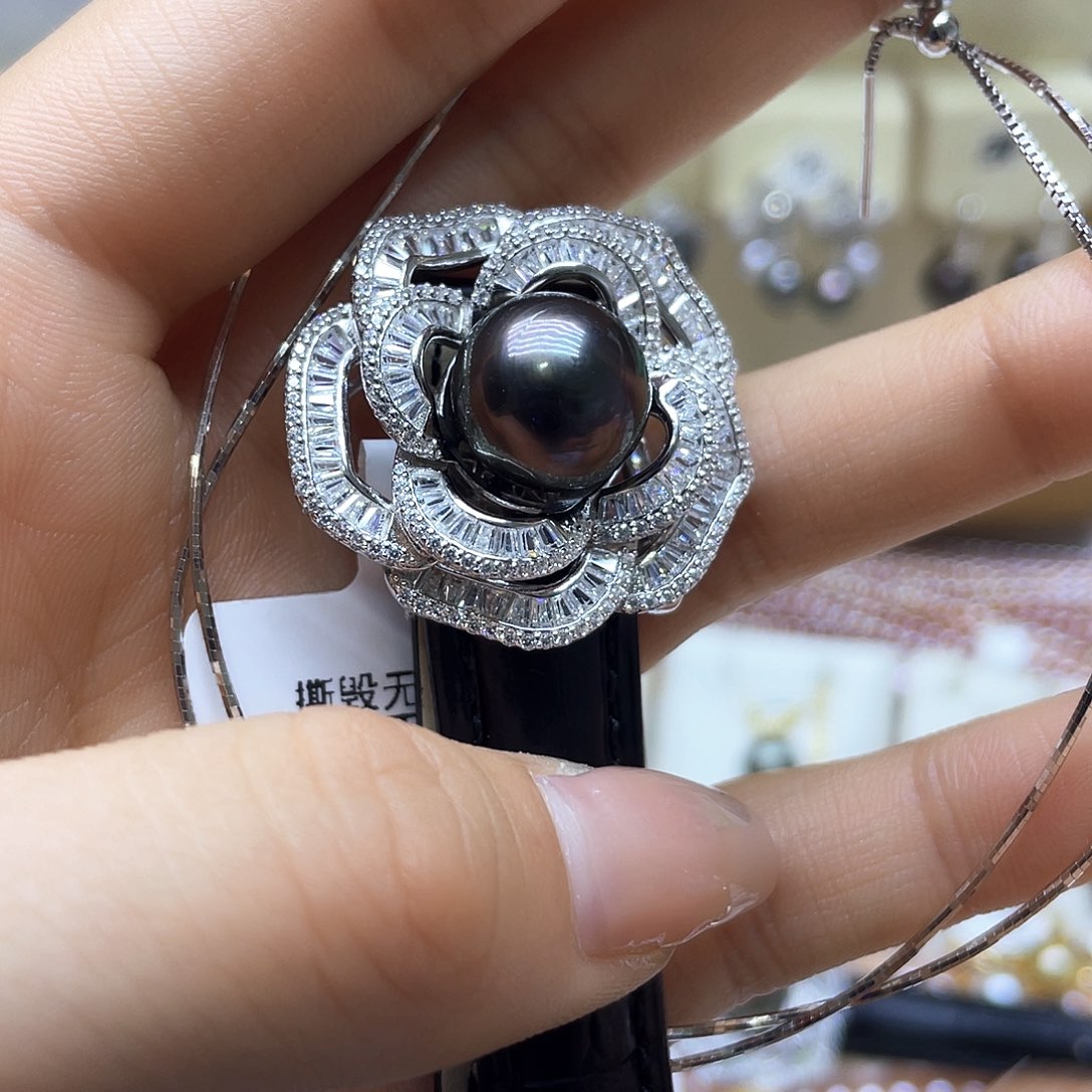 海水珍珠颈饰银S925镶嵌