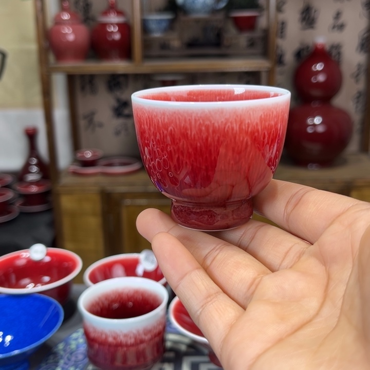 景德镇陶瓷浅行窑小铃铛杯