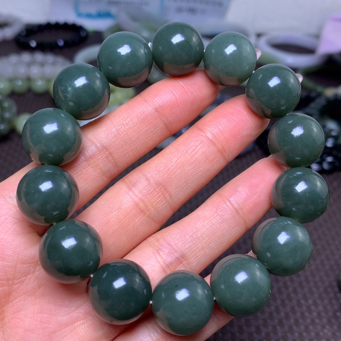 未镶嵌手串和田玉卡16