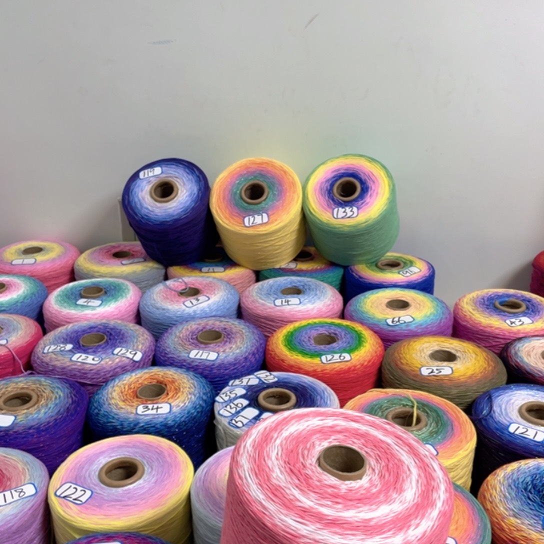 三醋酯纤维四斤纯棉线渐变色