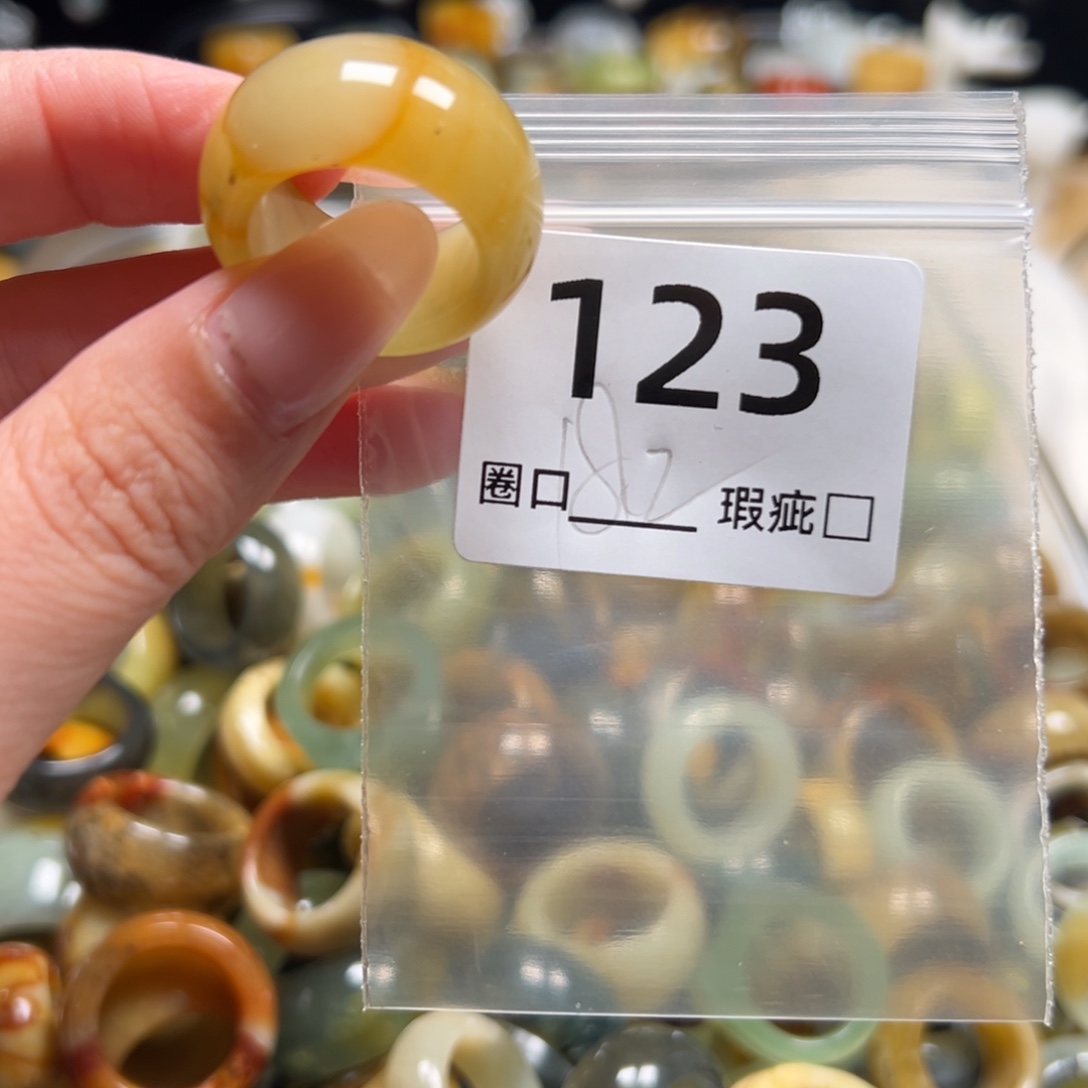 F***飞蛇纹石玉未镶嵌戒指