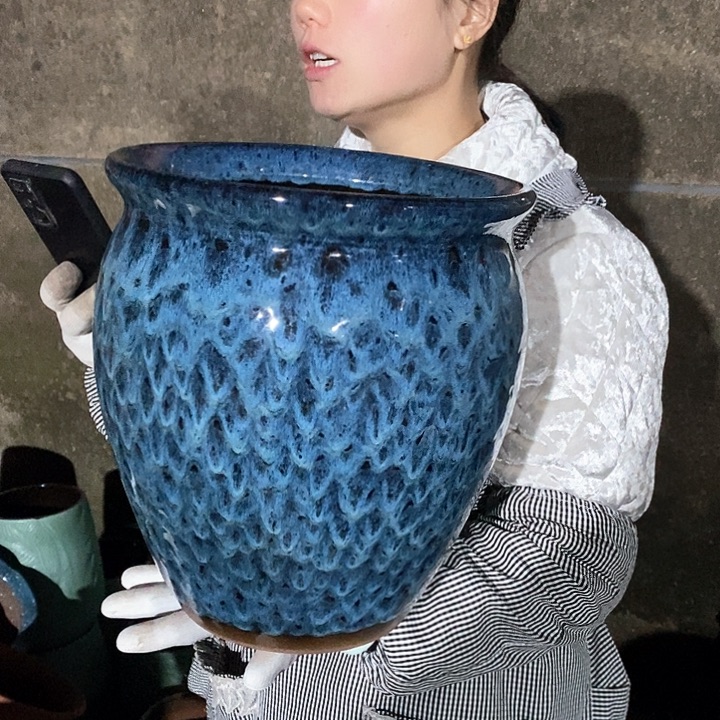 紫砂花盆正品口27高30