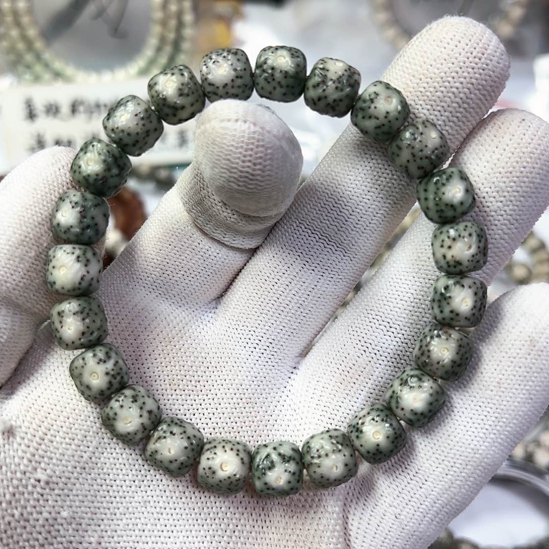 星月菩提手串10绿冰傲然无相a26