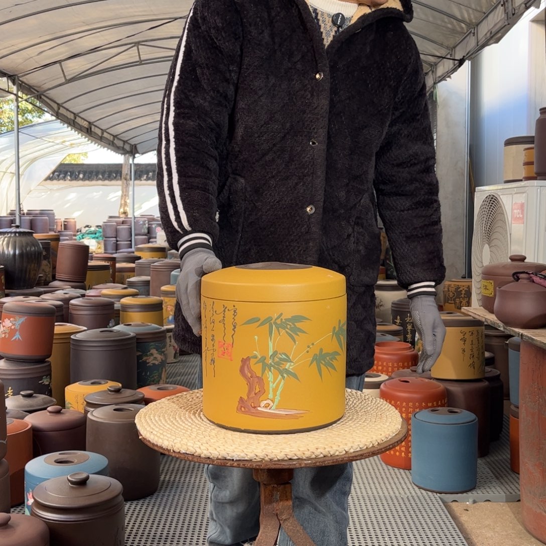 茶叶罐紫砂8 饼茶叶罐