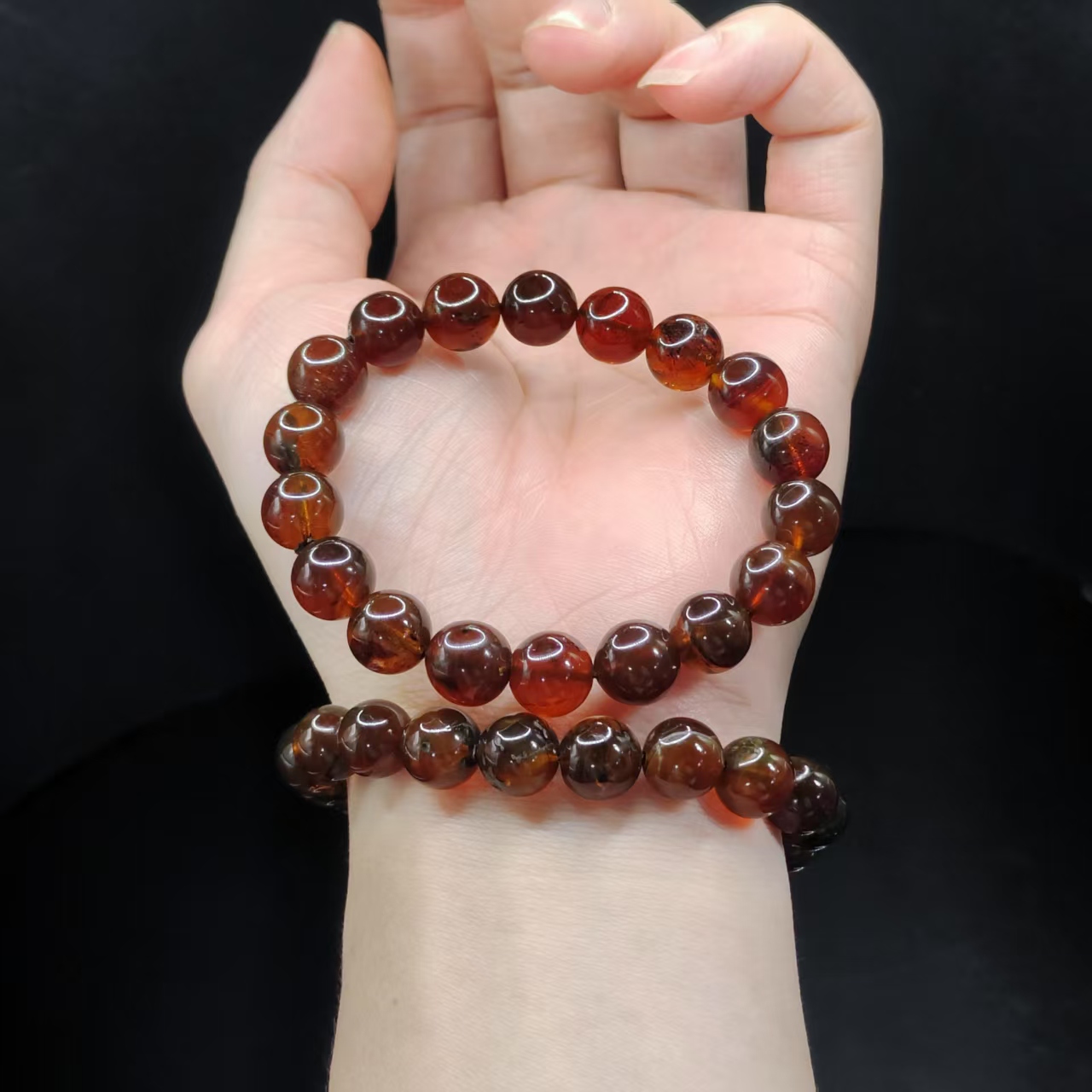 【康康严选】紫罗兰琥珀单圈手串GS【多样性发其一】约10mm+