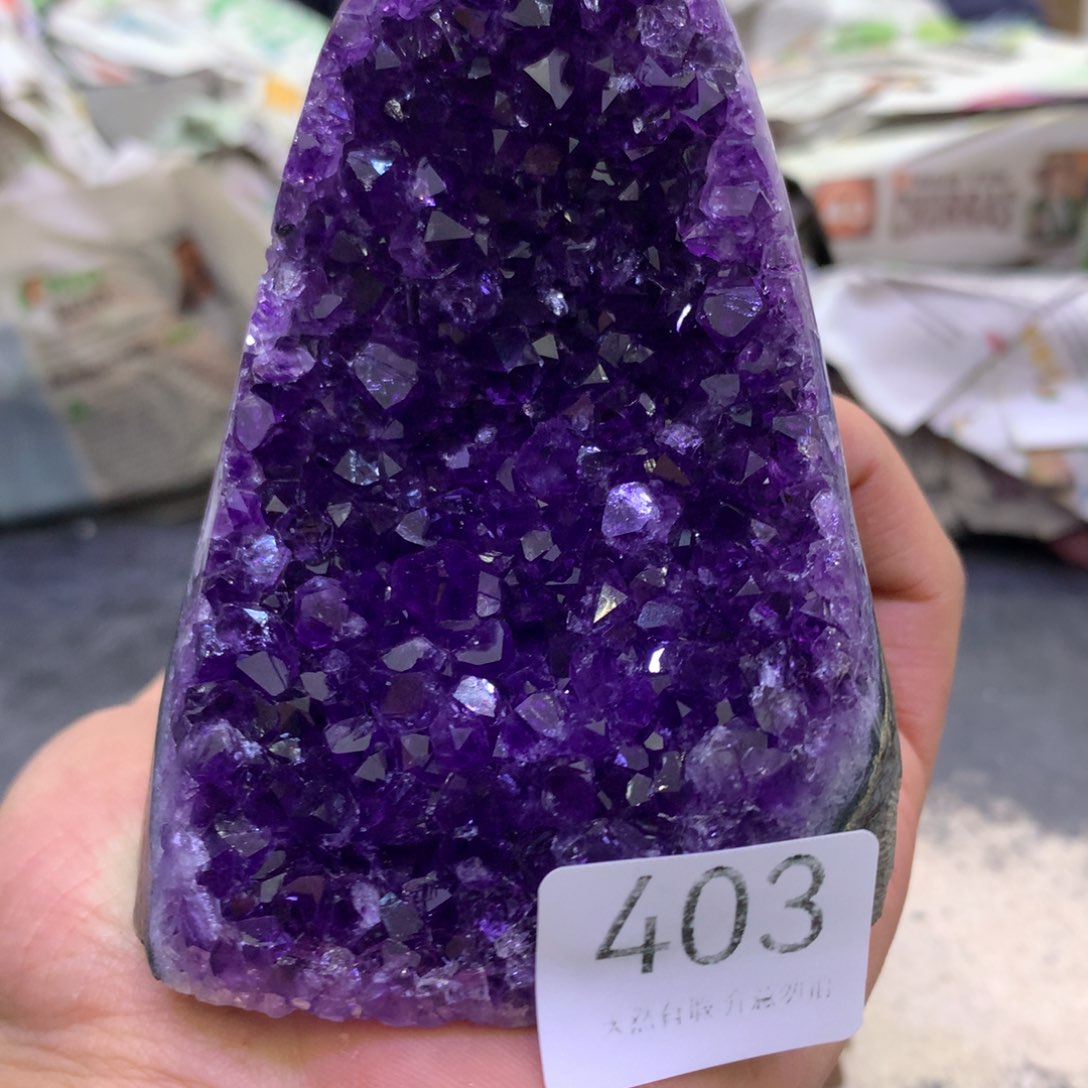水晶摆件未镶嵌紫晶403