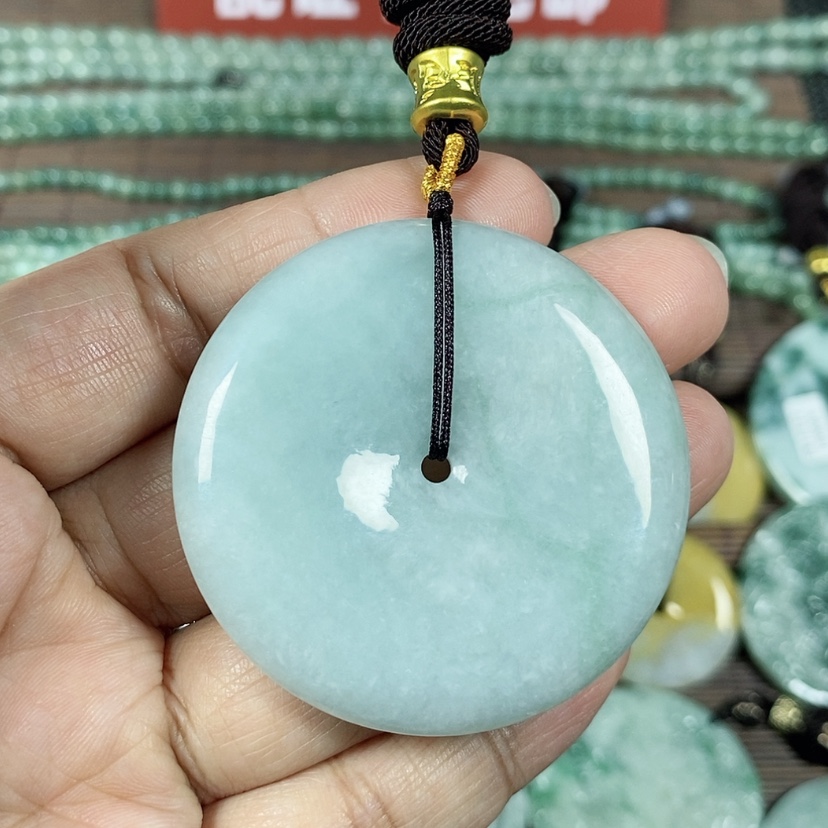 【闪购商品】翡翠颈饰未镶嵌玉吊坠翡翠玉平安扣大款