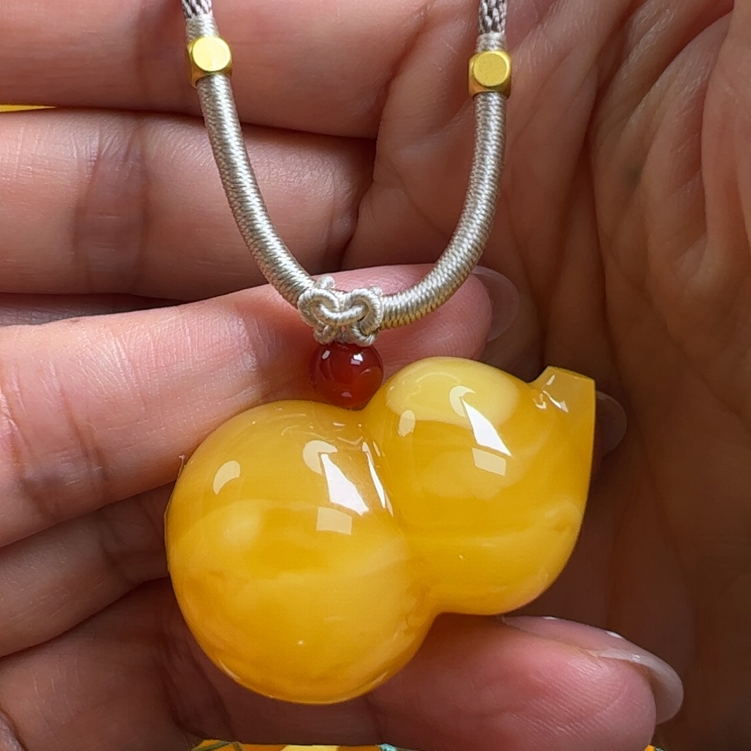 未镶嵌毛衣链蜜蜡无优化