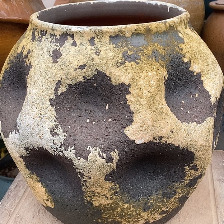 紫砂花盆口18高度25手工